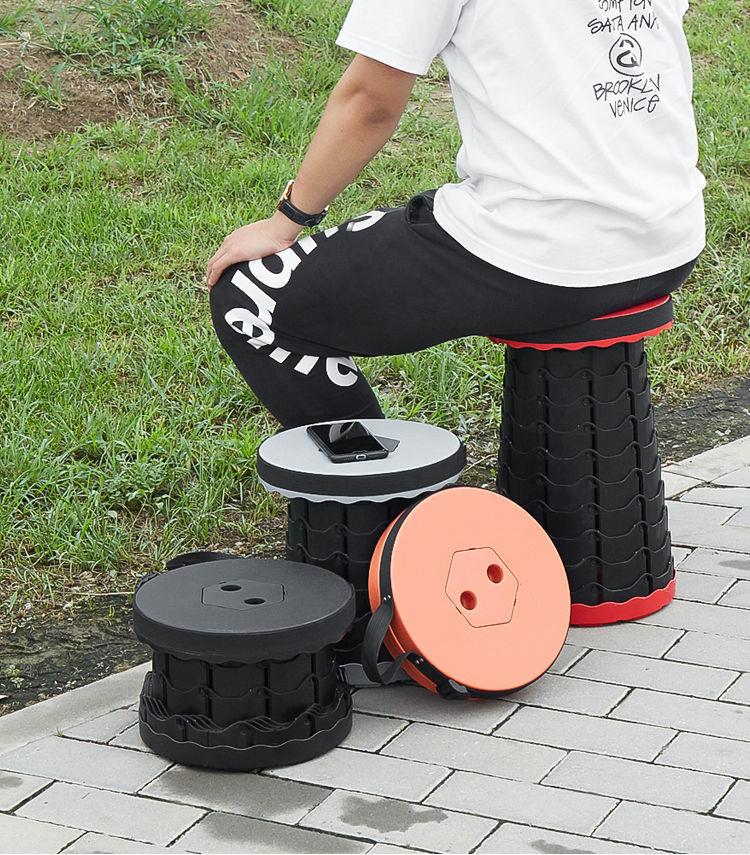 凳椅 塑料调节旅行收缩火车便携户外网红凳凳子可折叠座椅伸缩凳子