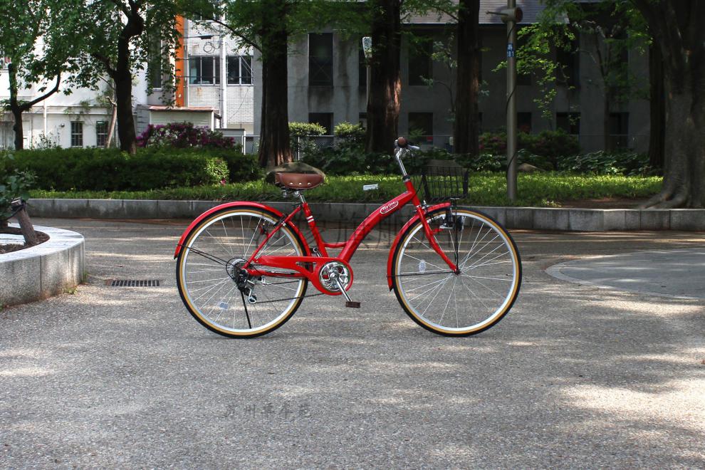 日本袋鼠 topone 26寸復古懷舊自行車變速輕便休閒單車成人通勤 藍色