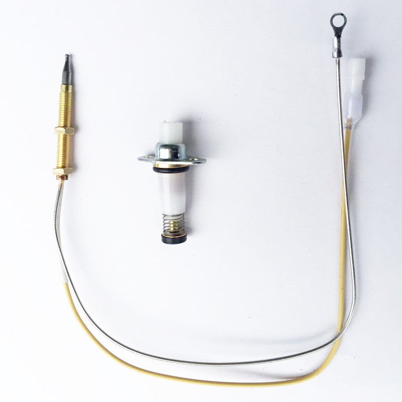 帅康燃气灶配件单线型热电偶电磁阀双线感应铜针熄火保护装置燃气灶