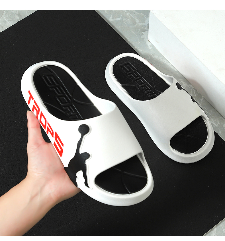 绿野客6015 美式篮球拖鞋 男士拖鞋男款夏季外穿防滑家居潮流篮球