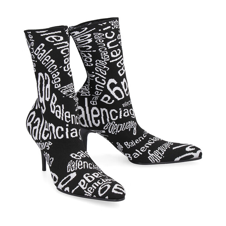 balenciaga/巴黎世家 女鞋 女士品牌logo时尚短靴 590984wa8f39071 35