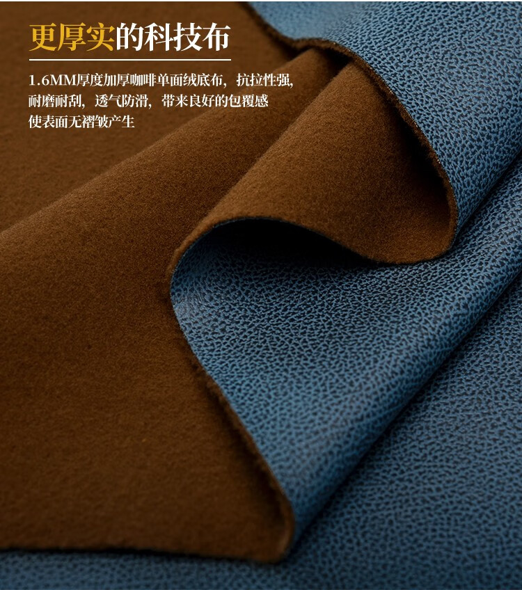 布料 纳米科技布沙发装饰布 美式复古免洗防污仿皮科技布沙发布面料 