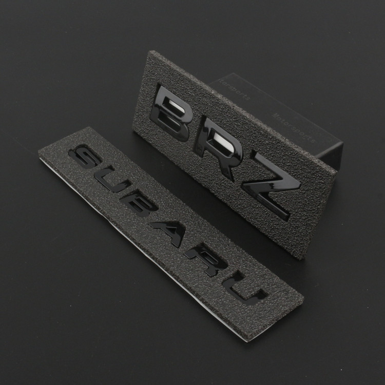 2022款斯巴鲁brz车标车贴原厂改装适用于subaru awd wrx sti 中网标后