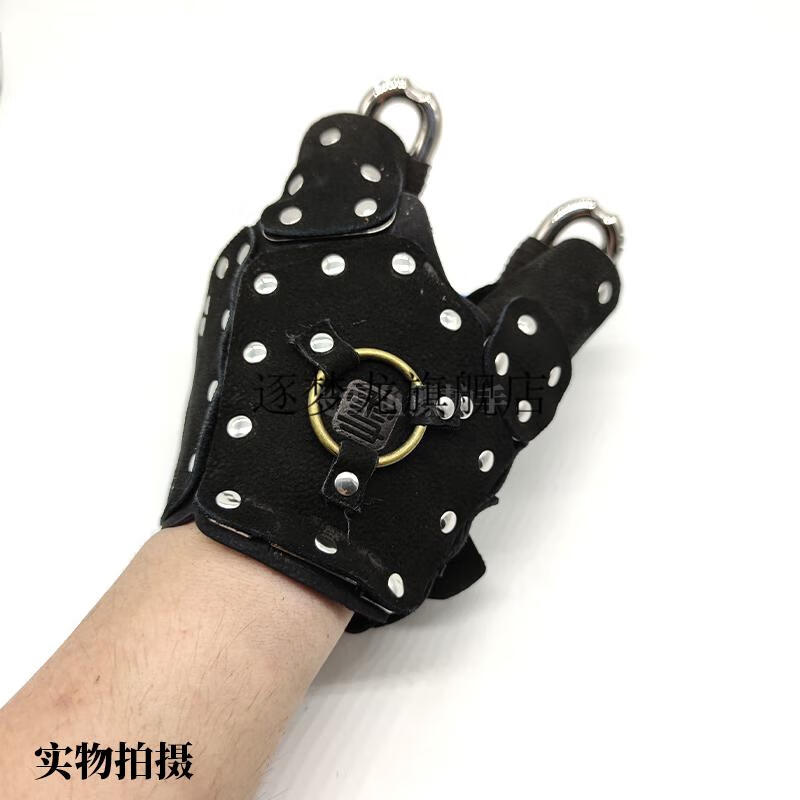 2022新款弹弓射护手飞雪创鱼镖护手弹弓射鱼打手钢板防护手套新款鱼