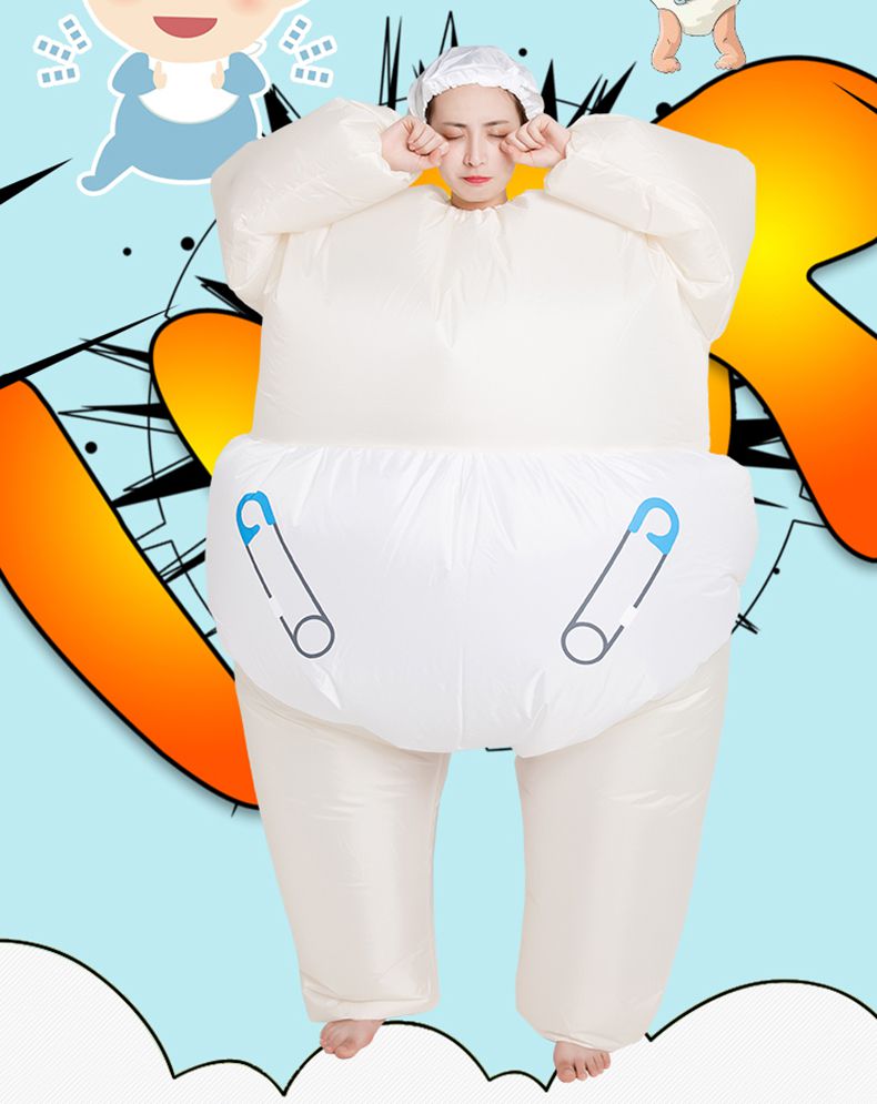 搞笑卡通人偶服装搞怪胖子装扮玩偶道具肖战同款婴儿巨婴充气衣服婴儿