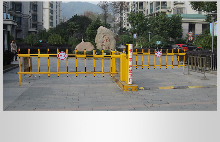 花季 道闸栏杆车辆识别道闸一体机道闸栏杆小区门禁起落杆停车场道闸
