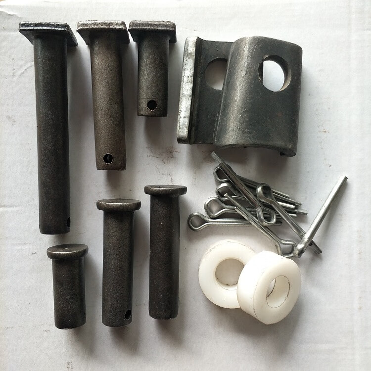 玉米秸秆还田机配件刀轴刀库销轴收割机粉碎机肖销子尼龙隔套垫片 方
