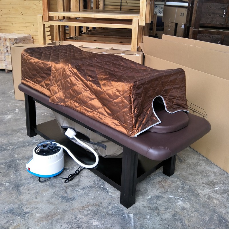 实木美容床美容院专用中药薰蒸机熏蒸床家用理疗汗蒸床布袋可拆洗薰蒸