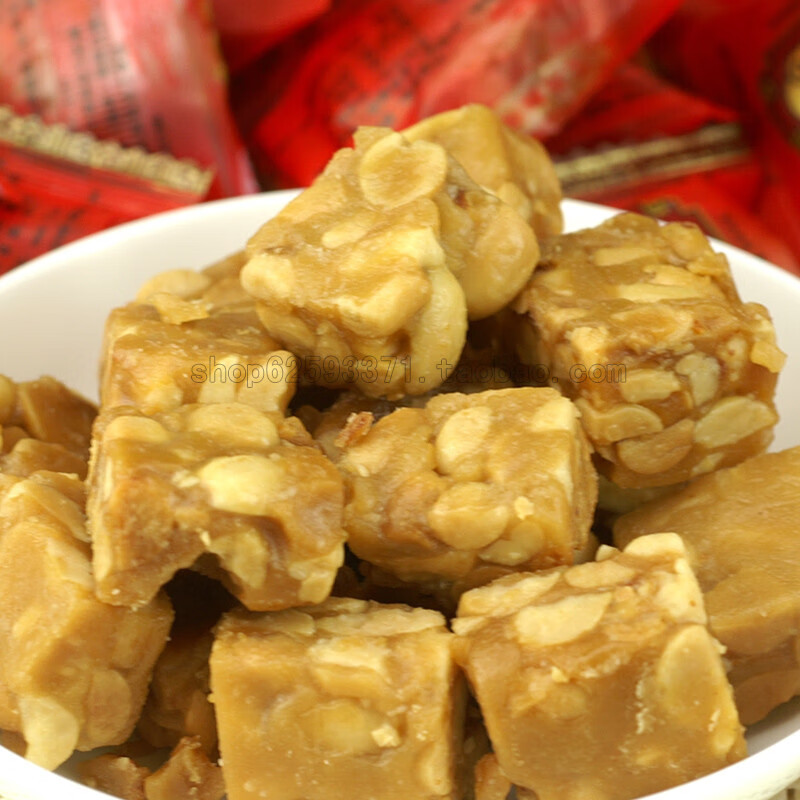 闽南特产茶点 梁山阁酥香世家花生酥糖400g/包 葱香绿茶酥糖糖果 麻婆