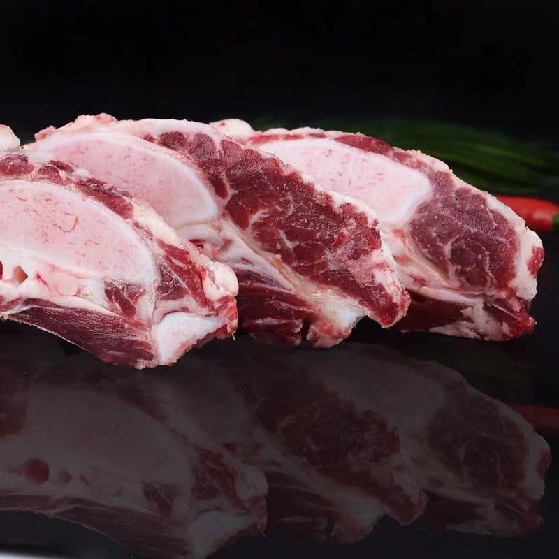清真新鲜牛胸骨胸肋脆骨牛仔骨原切骨脆骨带肉纯牛小排 两斤牛胸骨