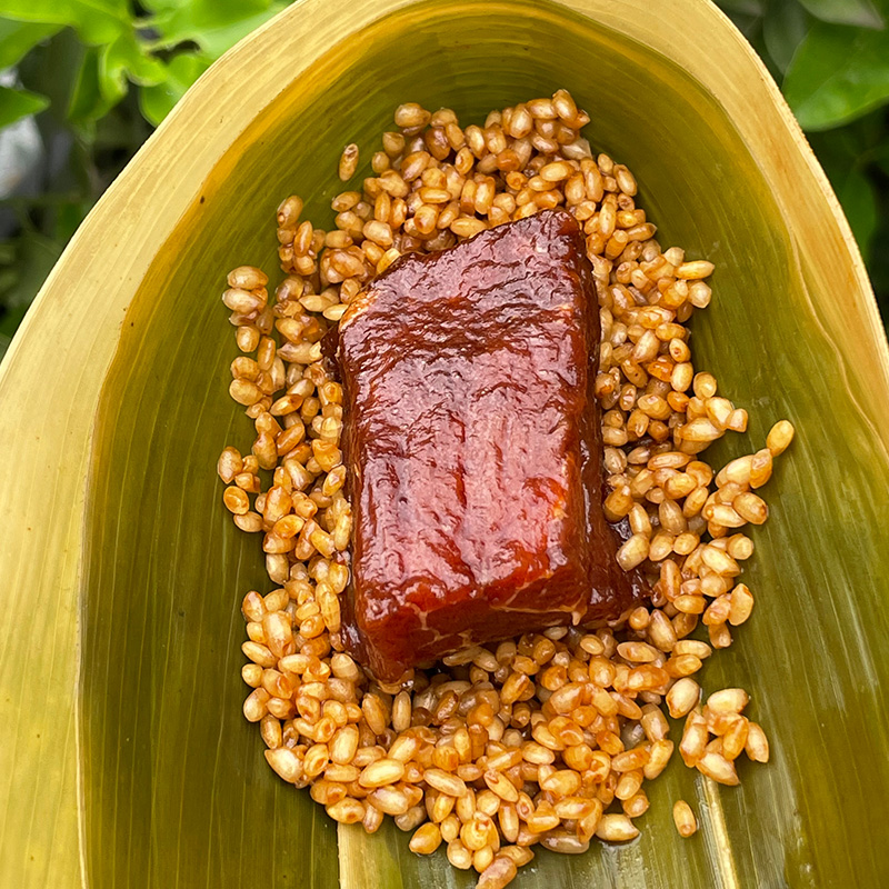 2个装:衢州特产龙游芋头粽咸辣粽鲜肉粽手工粽子梅干菜蛋黄大肉粽 不