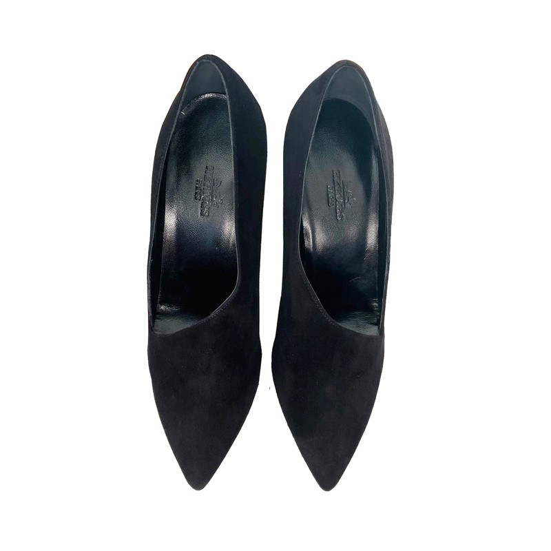 hermes爱马仕黑色女士高跟鞋cg黑色系欧码36