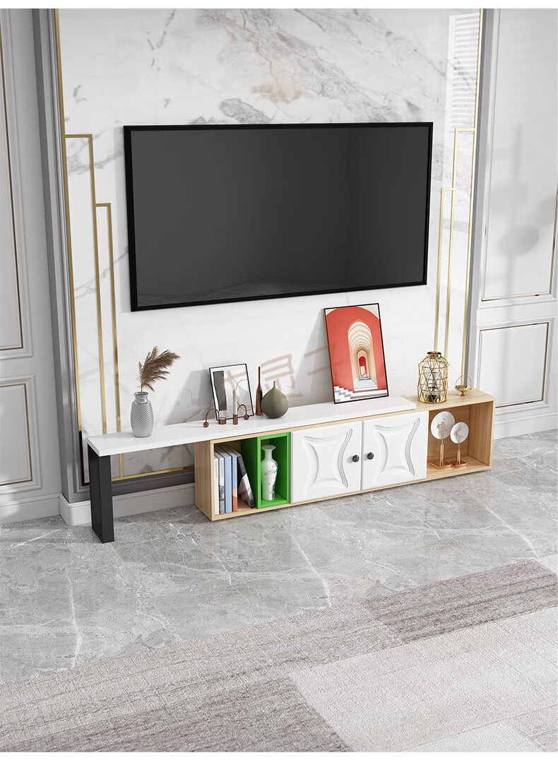 超薄电视柜木灵子超窄电视柜伸缩小户型极落地小型出租房单个长条宽20