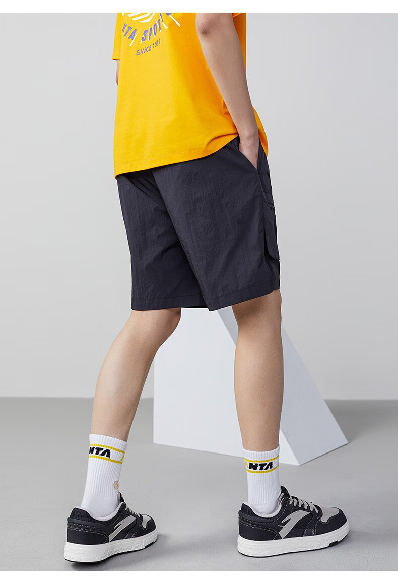 商场同款安踏休闲短裤男2022夏季新品五分裤运动休闲透气舒适工装短裤