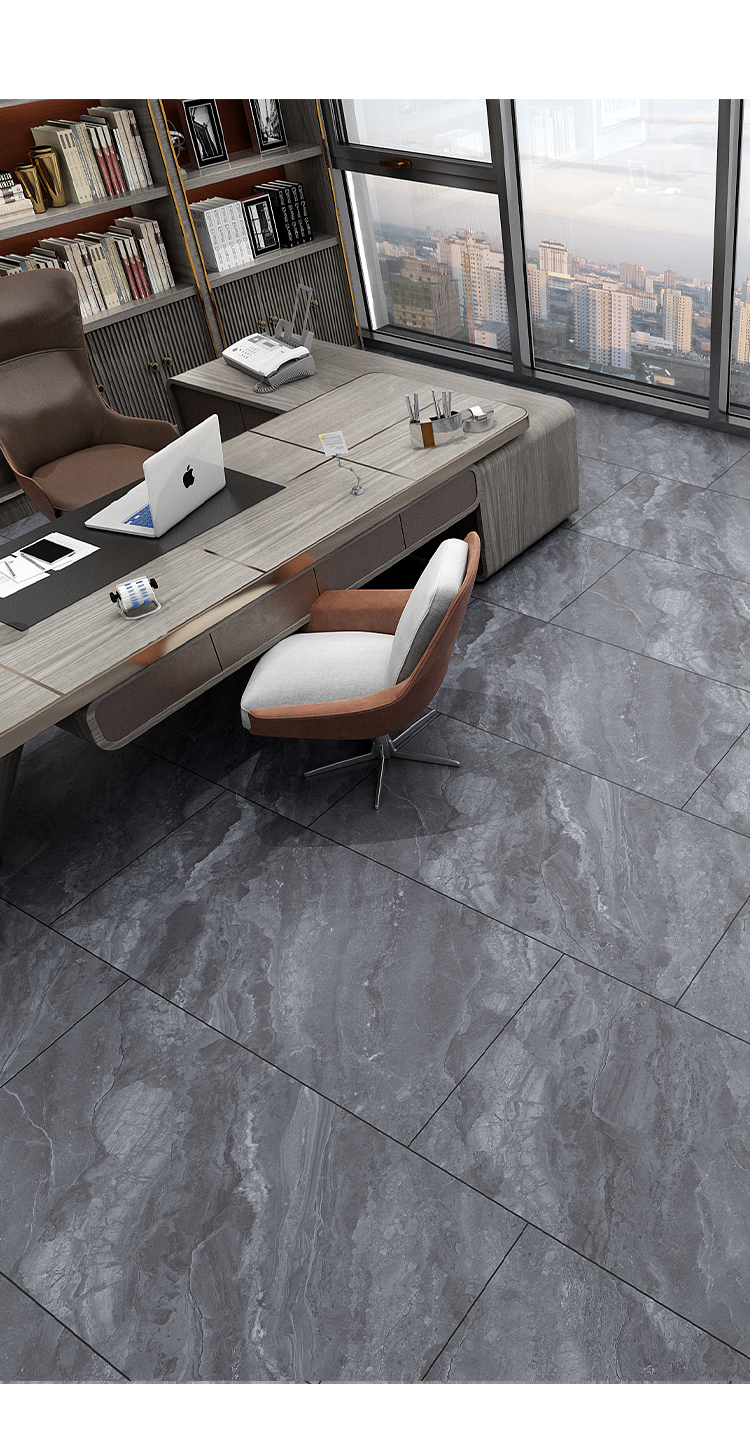 通体柔光全瓷仿古砖750x1500客厅灰色大板瓷砖别墅地砖地板砖新款 715