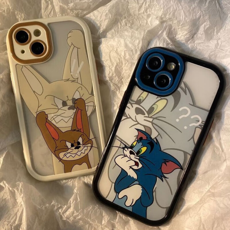 hkna 猫和老鼠苹果14手机壳13情侣款iphone11透明12promax卡通xr/xs潮