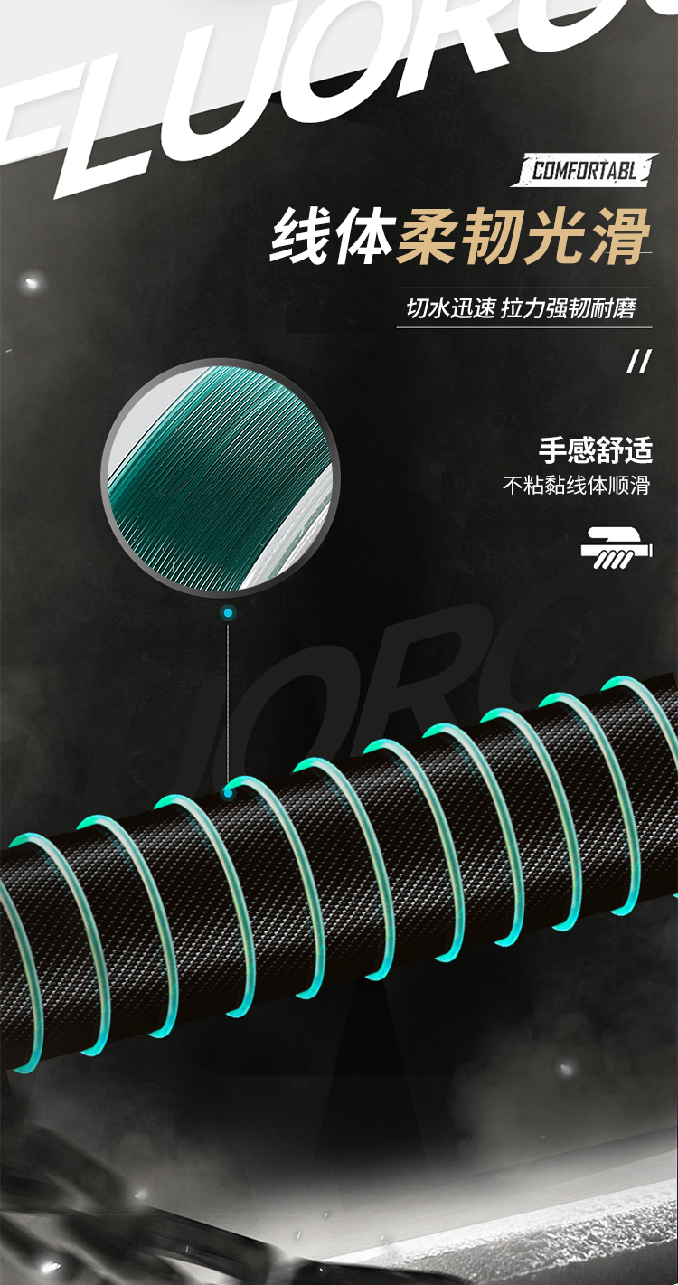 战鱼线品牌超柔软进口大马力透明子线拉力德国路亚钩鱼线主线战线拉力