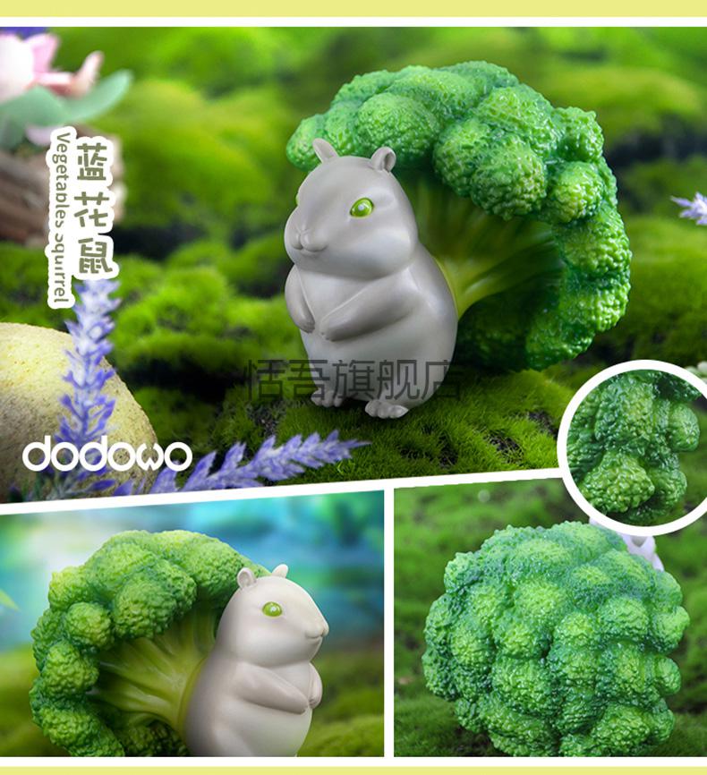 白菜狗手办盲盒蔬菜精灵系列b站诺安龚俊蔡经理车载摆件模型盲盒莲藕