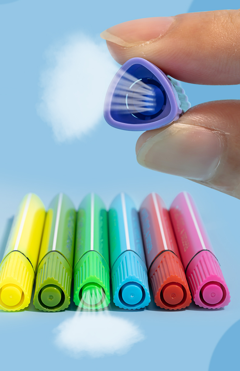 爱好水彩笔儿童安全可水洗36色套装12色幼儿园绘画24色宝宝涂色画画笔