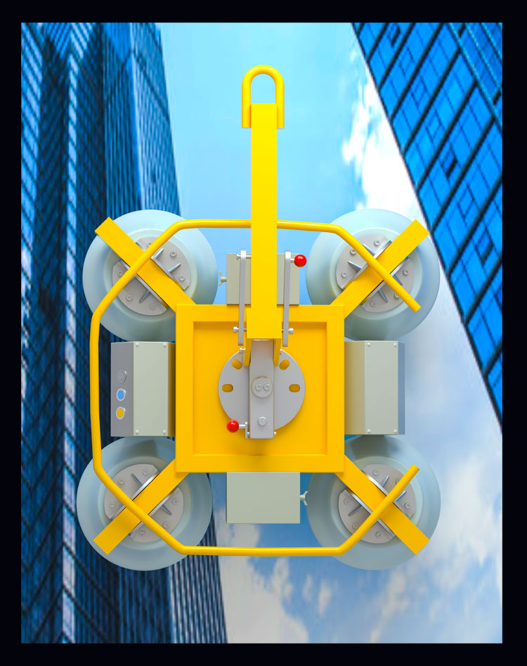 电动吸盘玻璃吸吊机大型电动幕墙吸盘吊具搬运旋转翻转吊装真空搬定金