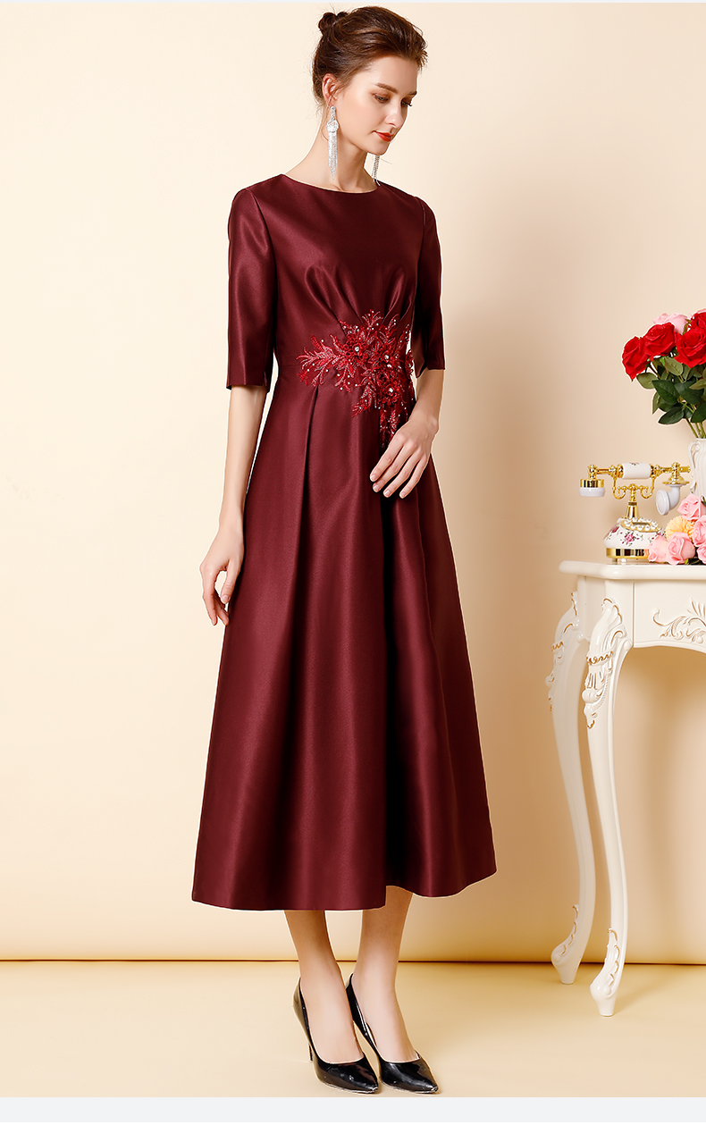 weinibai婚礼妈妈装高档礼服大品牌高端婚宴装妈妈高贵喜婆婆参加服码