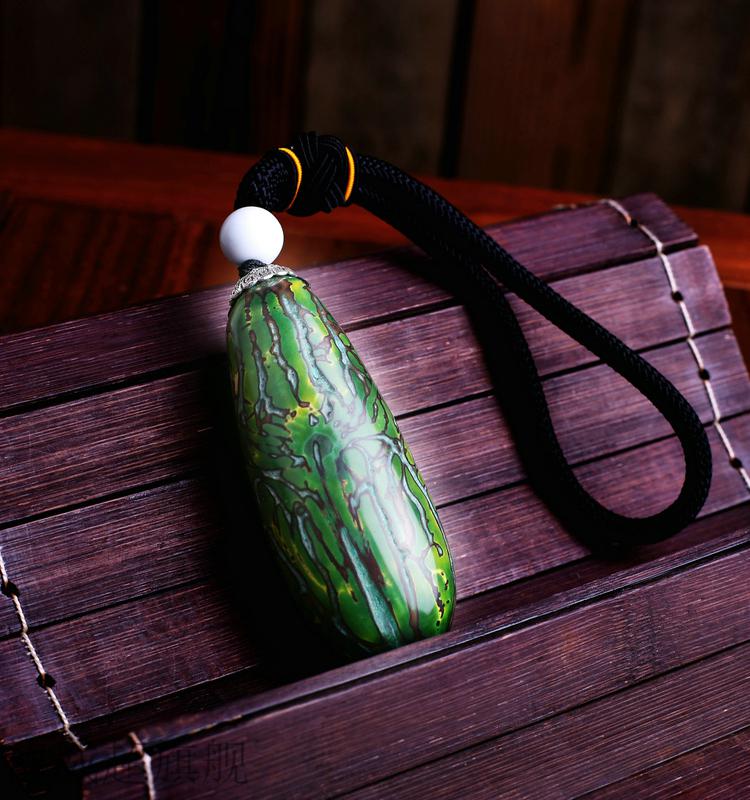 千眼菩提子原籽彩果成品打磨好红绿木色果男女手把件三彩果手串挂件