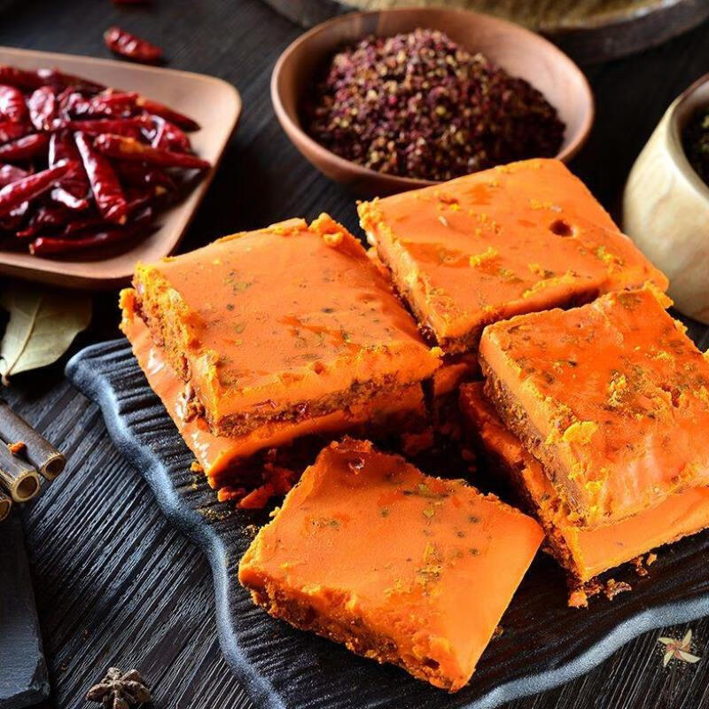 555火锅底料重庆精品火锅底料重辣整箱小块装1人份串串冒菜精品牛油