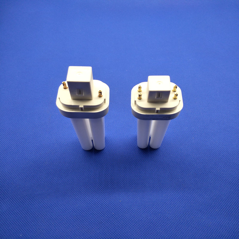 灯泡插口灯筒灯插管plc2p两针四插10w13w18w26w18w840冷白光4p电子