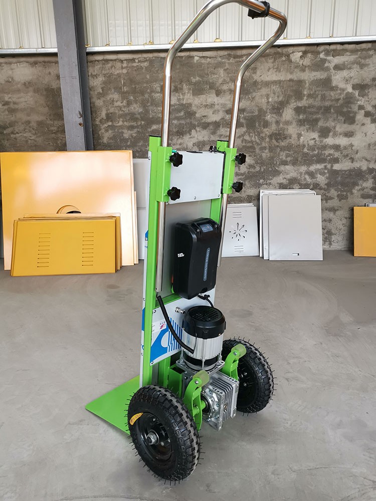 电动爬楼车小型上楼搬运货物建材家电水泥桶装水爬楼机平板工具车
