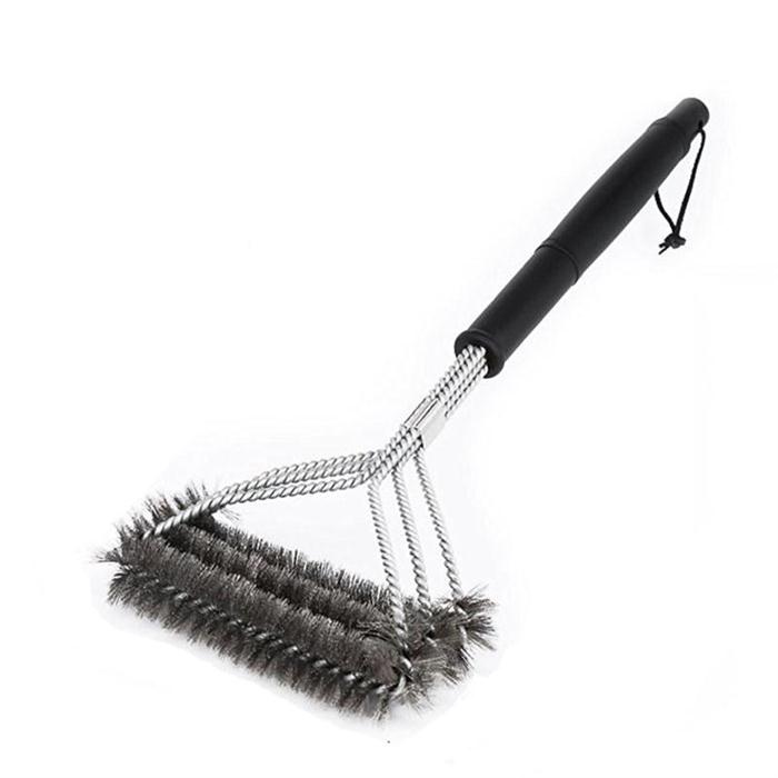 烧烤架钢刷 烧烤刷子清洁刷长柄商用清洁工具烧烤架烧烤网不锈钢刷铁