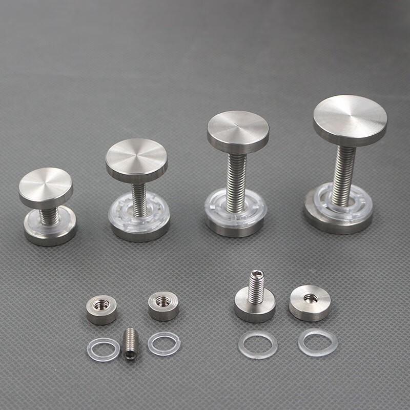 304不锈钢双头实心广告钉夹钉亚克力固定支撑夹板钉 装饰台面笔钉定制