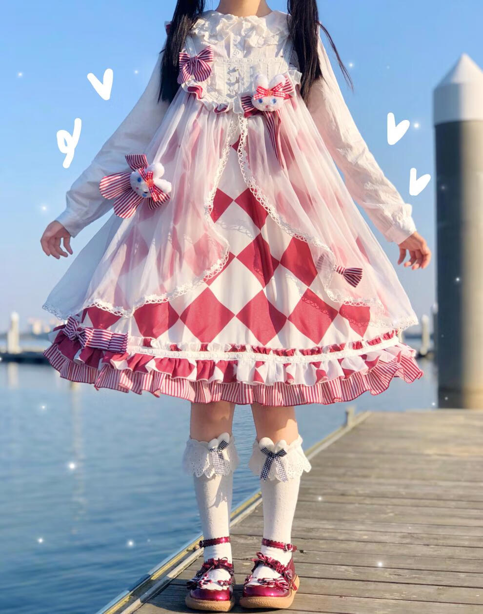 洛丽塔裙子全套日常夏季 兔子爱丽丝jsk原创lolita裙洛丽塔洋装甜系