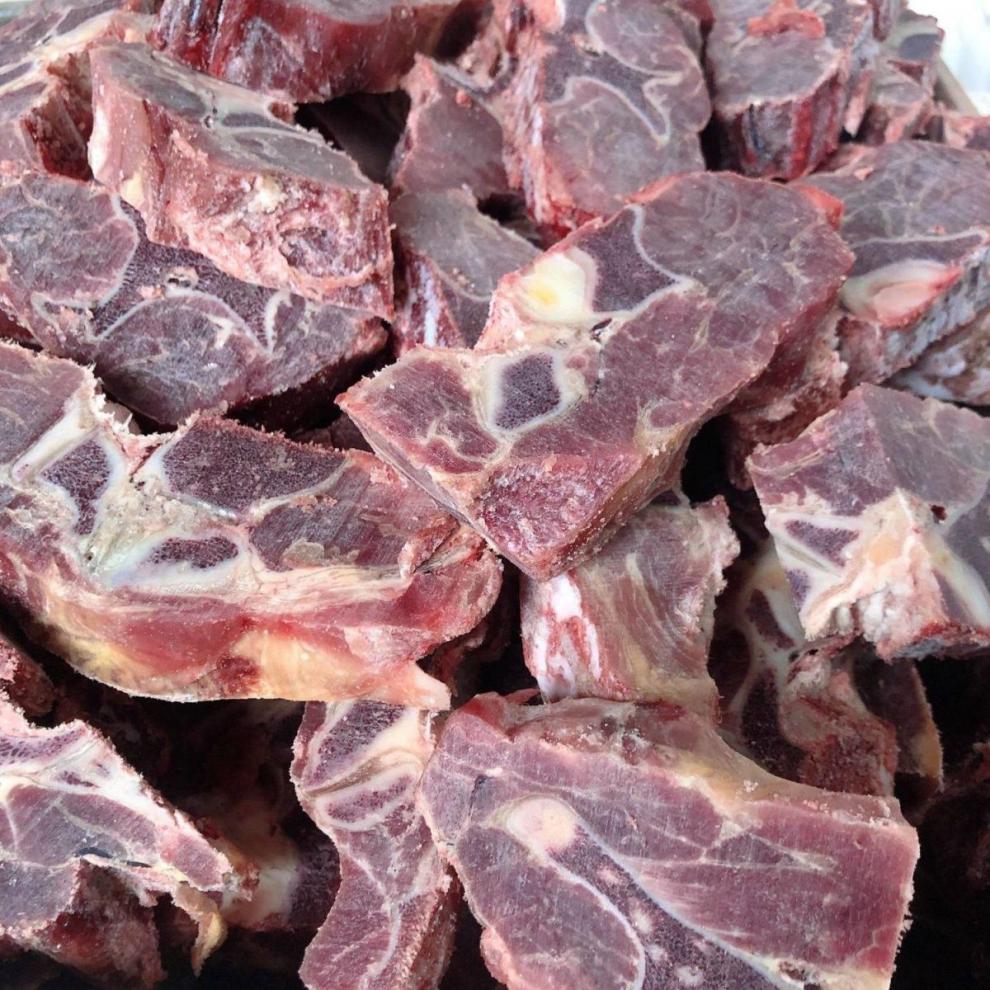 满肉牛脖骨新鲜冷冻牛脖骨多肉牛蝎子牛脊骨 科德雅菲 4斤【图片 价格
