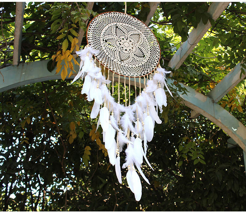 捕梦网风铃大挂件房间背景布置墙饰少女心森系装饰品手工生日礼物七彩