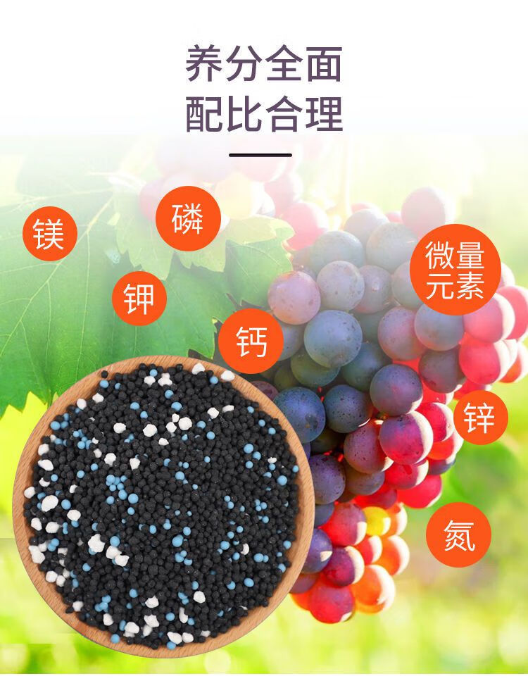 葡萄树专用肥料复合肥有机颗粒缓释肥微量元素果树苗盆栽肥料葡萄专用