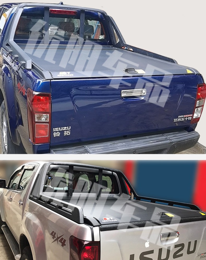 五十铃dmax后箱盖改装泰国铃拓皮卡瑞迈s尾箱卷帘盖加厚后备箱盖瑞迈