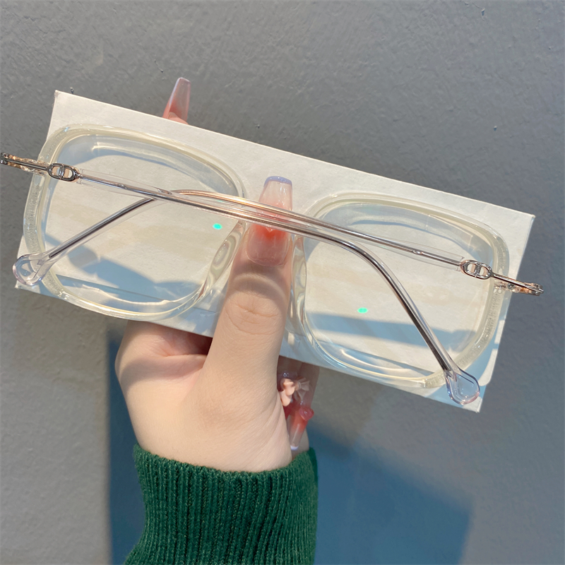 歌沙美56框韩版星空bling眼镜可配变色素颜防蓝光女款时尚镜框抖音