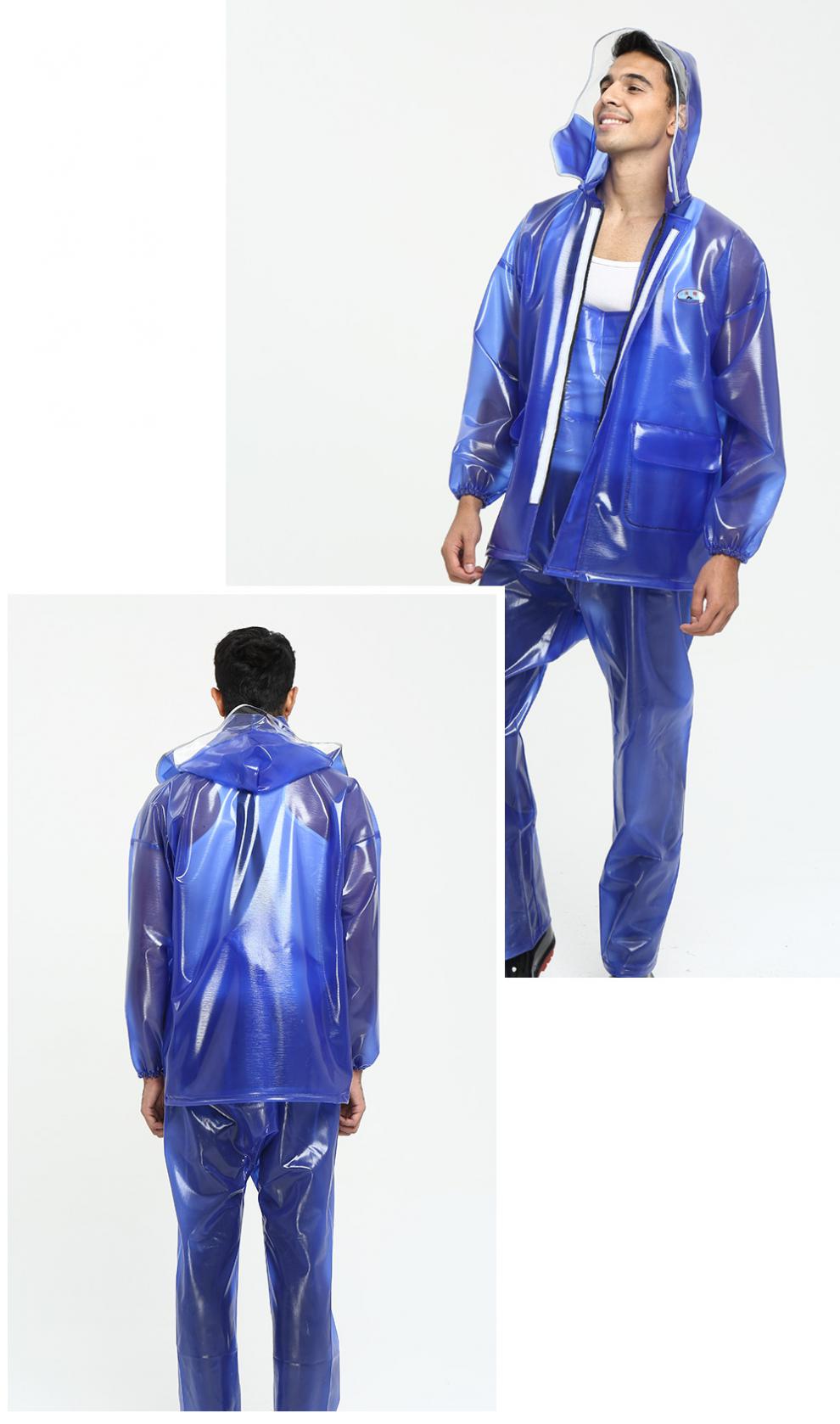 【渔民背带雨衣】捕大渔牌船用养殖牛筋加厚分体雨衣套装雨裤 套装