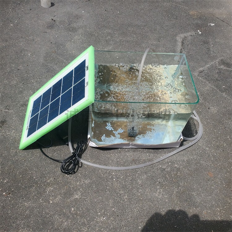 太阳能增氧泵户外养鱼水池鱼塘家用鱼缸打氧机充电两用小型氧气泵 10