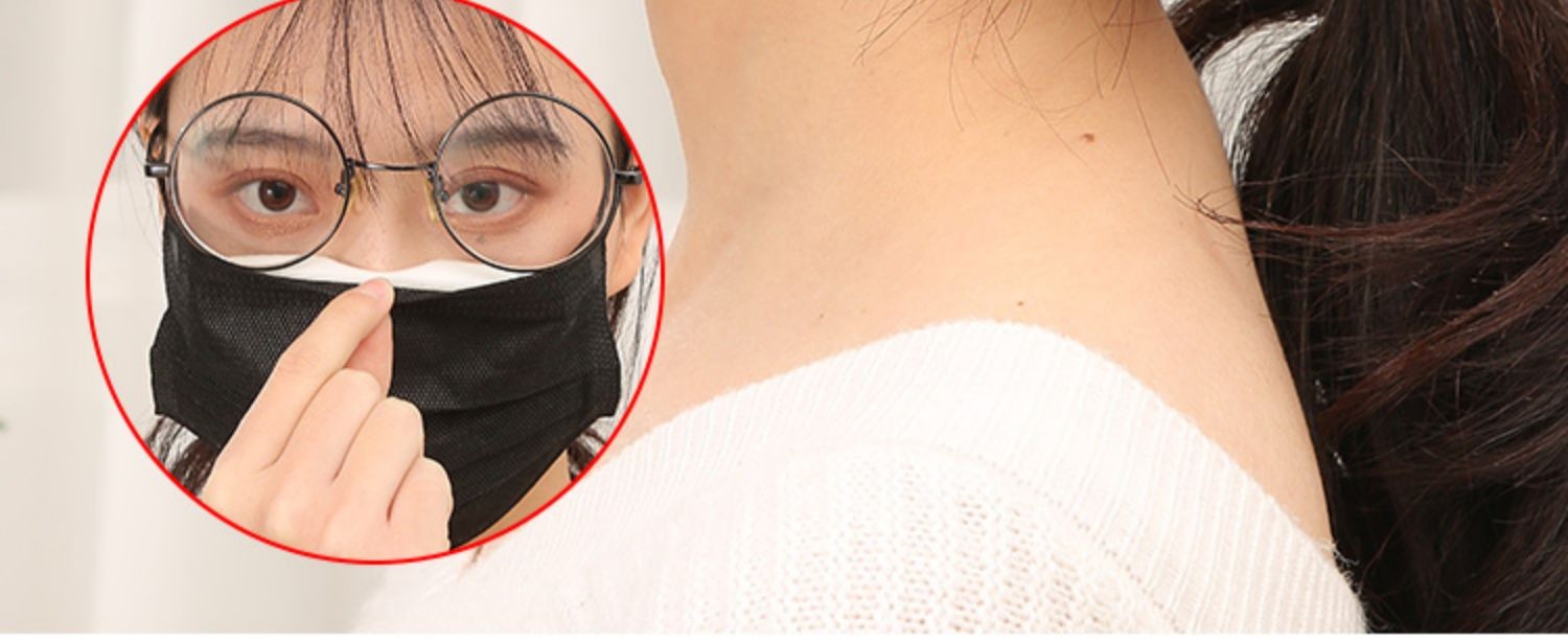 口罩防雾鼻梁贴条器硅胶海绵戴眼镜专用不起雾防哈气减轻压迫感 海绵