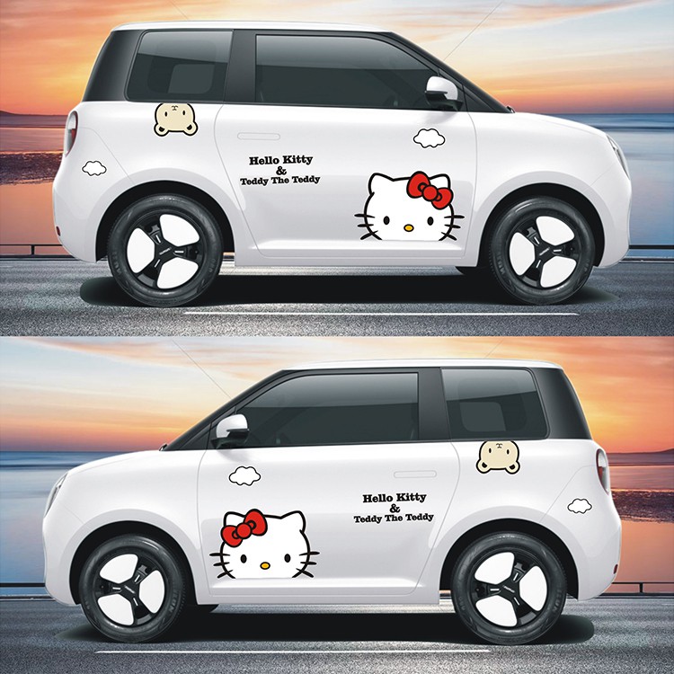 长安lumin车贴糯玉米能源汽车车身贴纸拉花动漫卡通车门装饰改装贴画