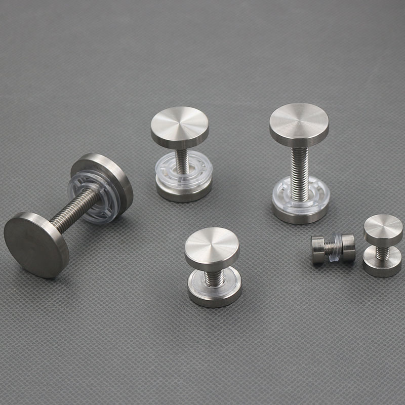 304不锈钢双头实心广告钉夹钉亚克力固定支撑夹板钉 装饰台面笔钉定制