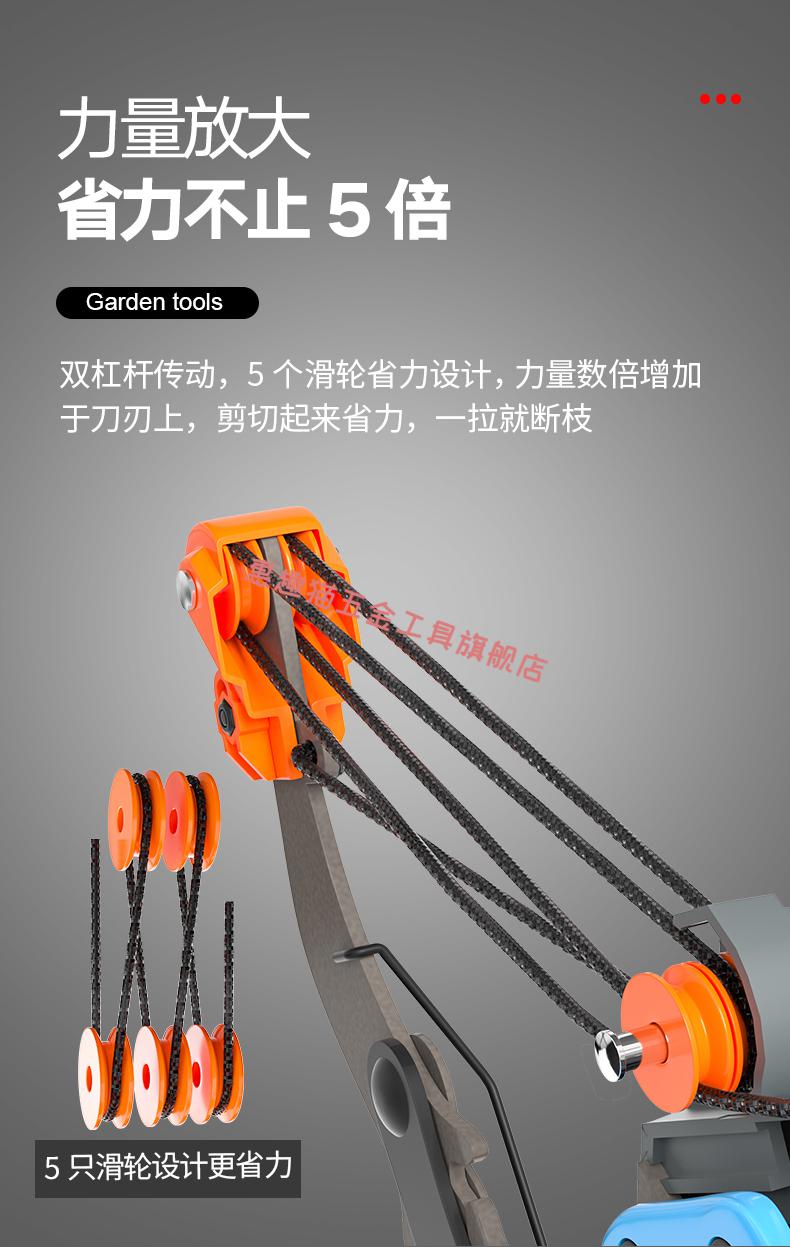 趣猫加长7米高枝剪园林修树枝修剪神器伸缩高空修枝剪高枝锯专用剪刀m
