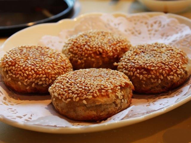 老北京聚宝源 老北京聚宝源牛街总店清真一品烧饼麻酱芝麻酱咸口酥脆