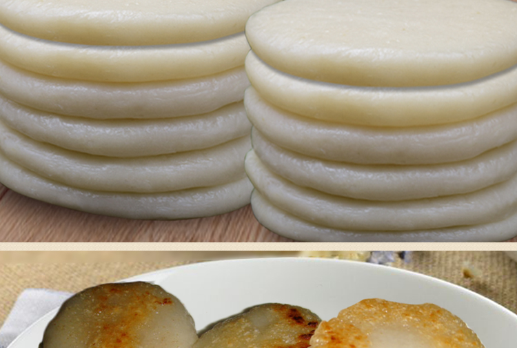 农家手工自制糯米粑糍粑贵州特产小吃大米粑粑纯糯米 1斤*5份 白糯米