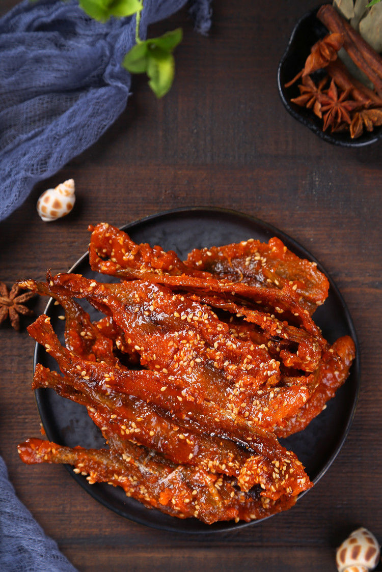 香辣龙头鱼干500g麻辣鱼丝广西特产即食海味零食甜辣鱼干鱼仔250g香辣