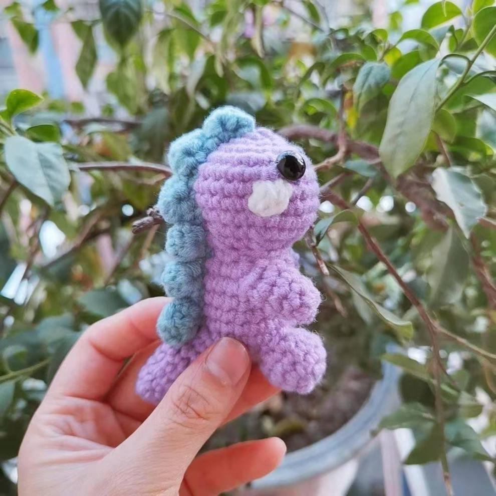 毛线手工编织玩偶小动物迷你小动物玩偶手工diy材料包毛线编织自制