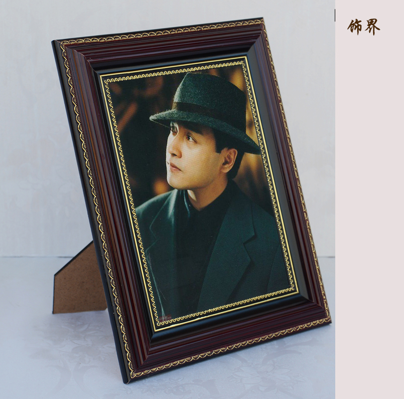 a4遗照相框 代洗照片实木遗像框老人相框a4 a3 遗像相框12寸16寸遗照