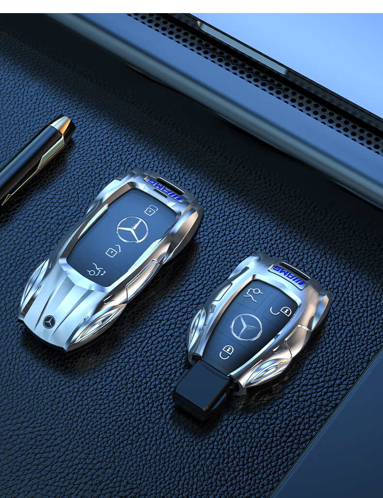 新奔驰车c级e级glc300l/260l/e300l/e260e350/a200钥匙套21款