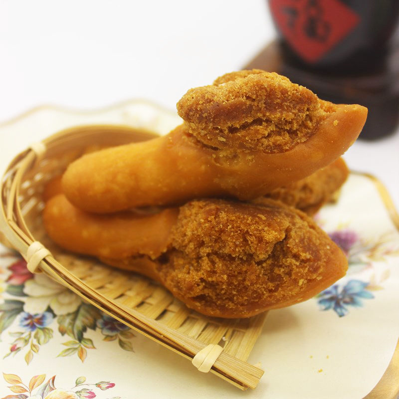 鸡腿酥油炸素鸡腿6个盒装桃酥皮麻花炸面食年货糕点零食鸡腿酥10盒60